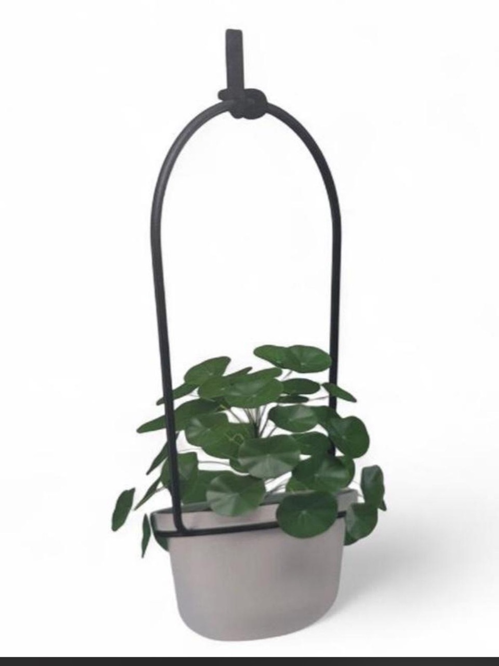 Umbra Black Triflora 3 Hanging Planters & Rod